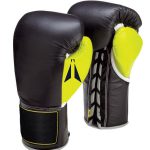 Muay-thai-style-boxing-gloves-black/Yellow