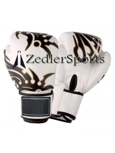 Boxing Gloves White/black custom print