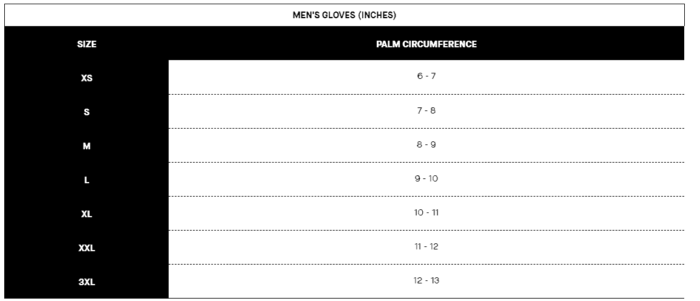 Size Men gloves MMA Gloves