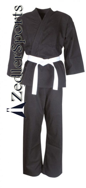 BLACK KARATE UNIFORM 143